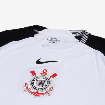 Camisa Nike Corinthians I 25/26 Jogador C/ Patrocínios