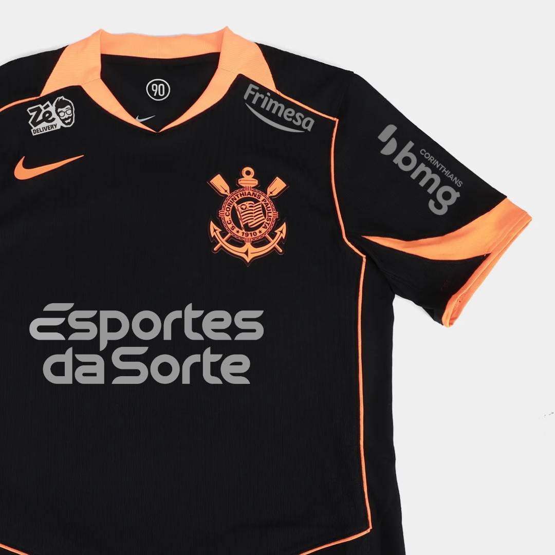 Camisa Nike Corinthians III 25/26 Jogador C/ Patrocínios (PRÉ VENDA)