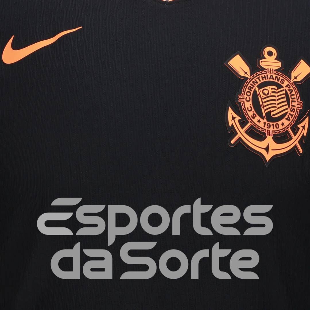 Camisa Nike Corinthians III 25/26 Jogador C/ Patrocínios (PRÉ VENDA)