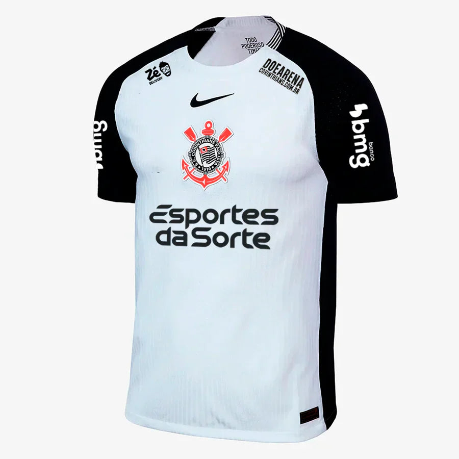 Camisa Nike Corinthians I 25/26 Jogador C/ Patrocínios